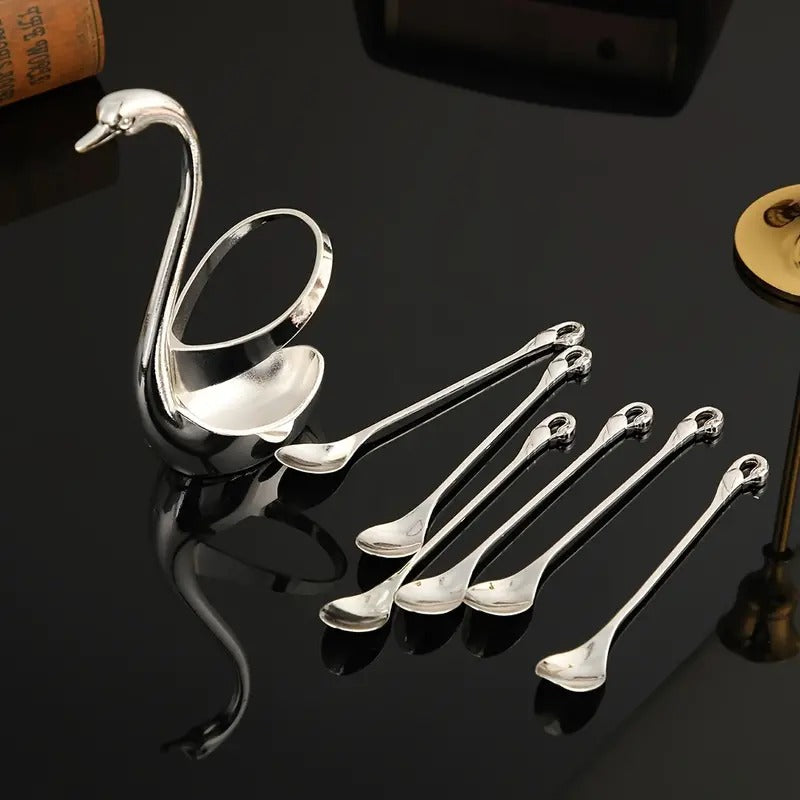 Suport Lebada pentru 6 lingurite de cafea, fructe sau desert