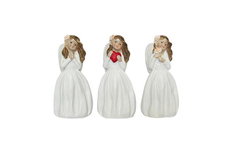 Figurina ingeras, Rasina, Alb, 15 cm