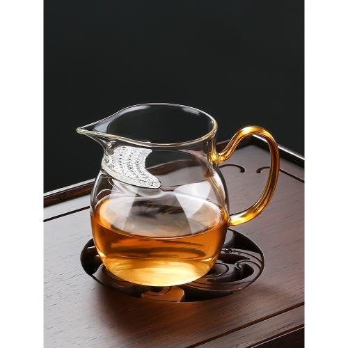 Cana Ceai din Sticla Termorezistenta cu strecuratoare , 340 ml