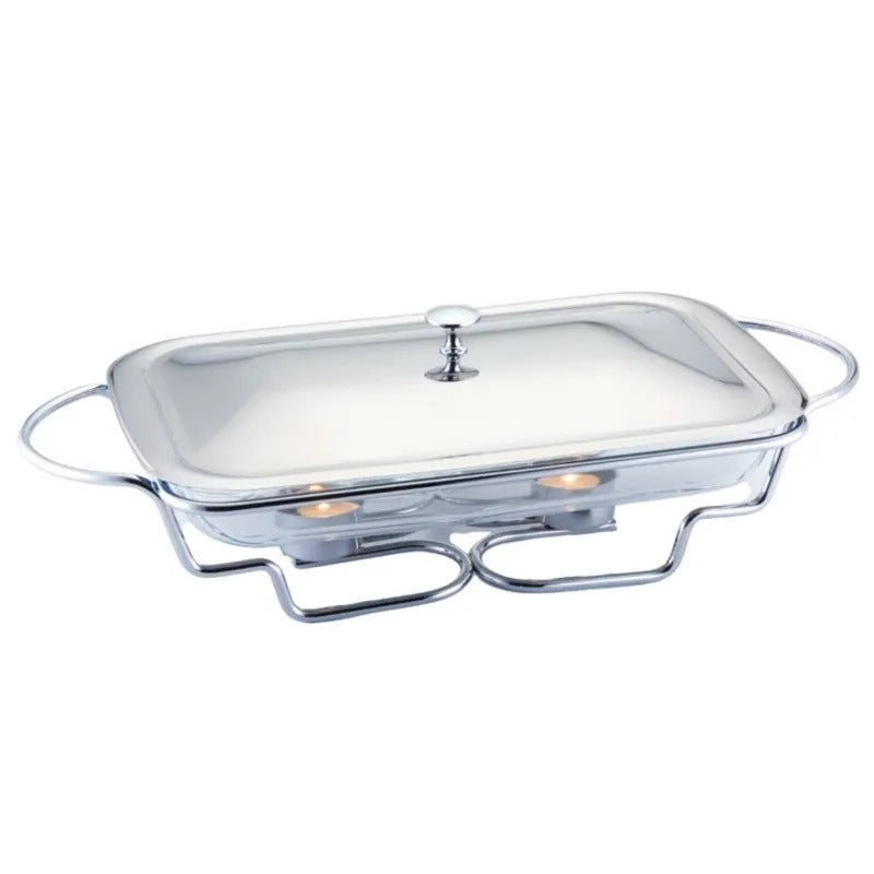 Vas termorezistent cu incalzitor Bohmann, capac si suport inox