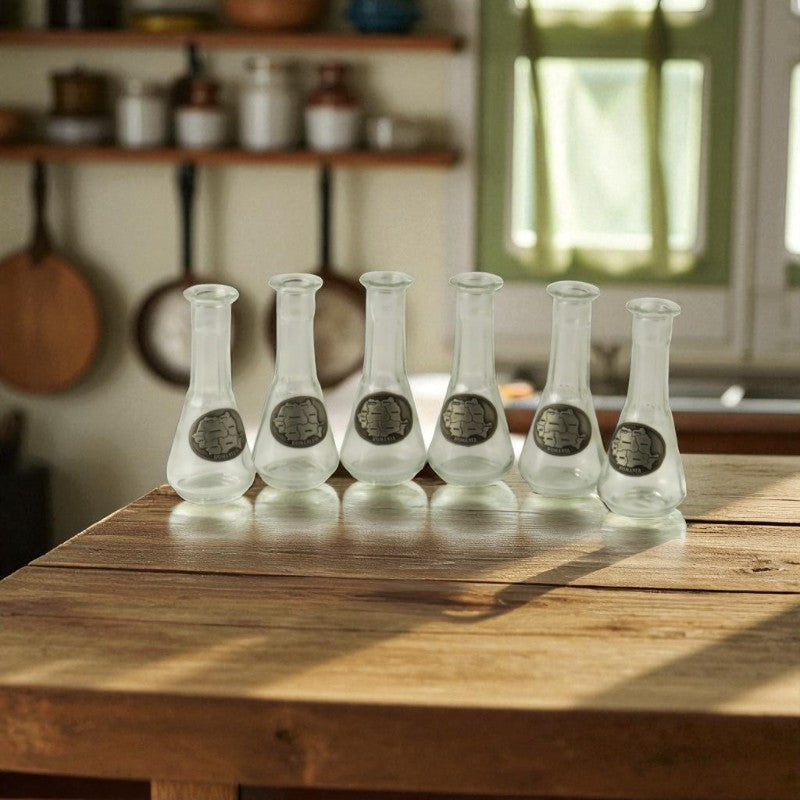 Set 6 x Toi Harta Romaniei, Cinzeaca, transparent, gradat, 50 ml