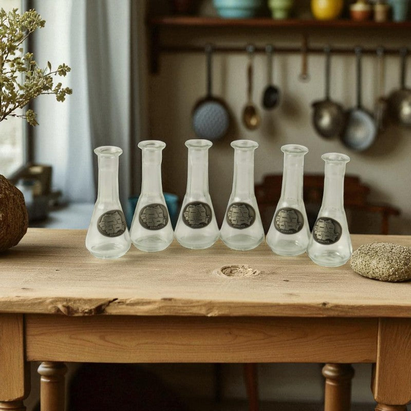 Set 6 x Toi Harta Romaniei, Cinzeaca, transparent, gradat, 50 ml