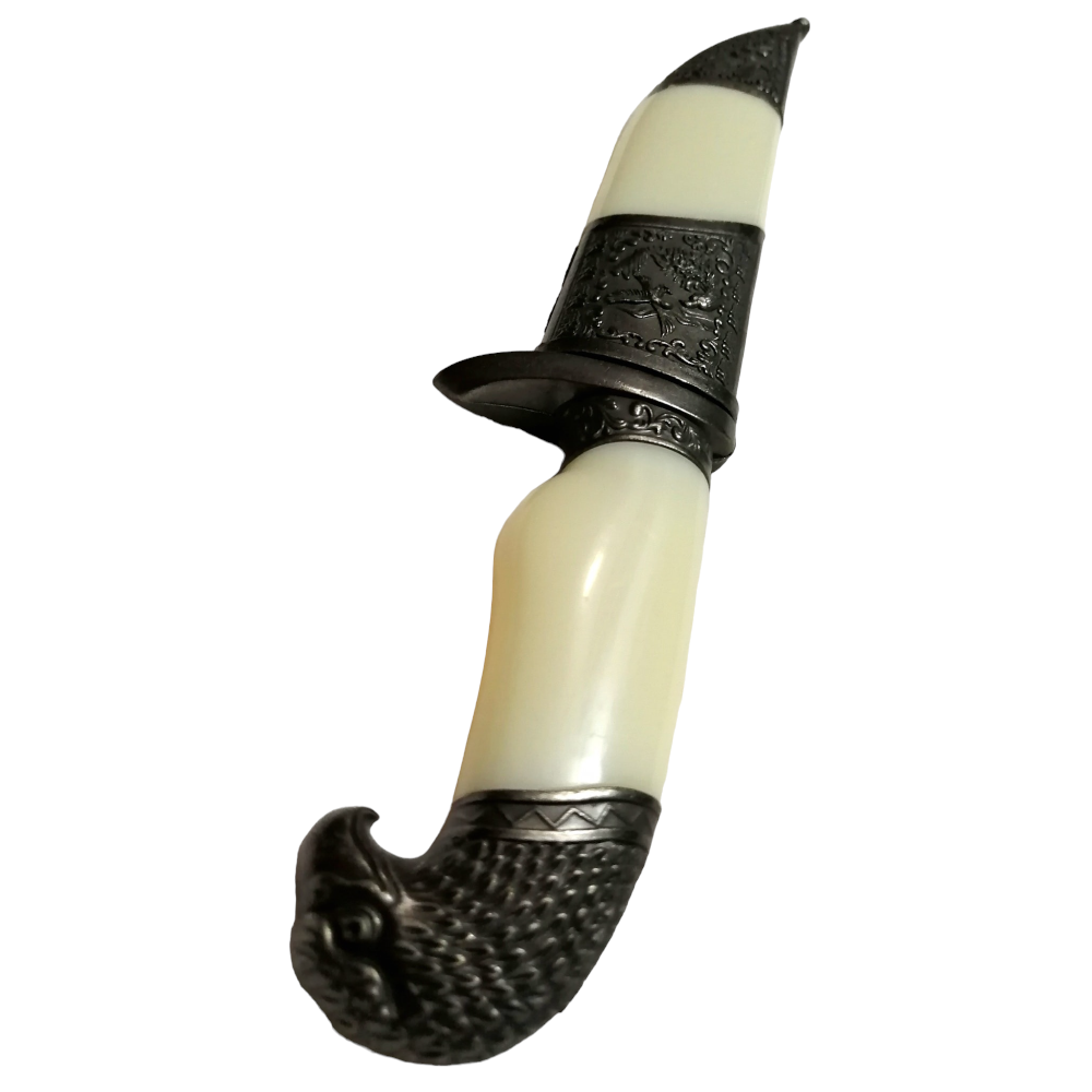 Pumnal Medieval Decorativ, cu Teaca, Inox/Plastic , Cutie Inclusa