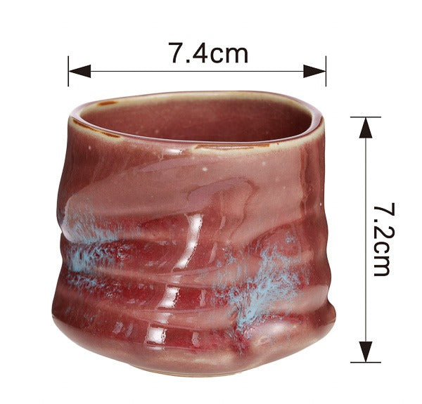 Cana din ceramica în stil japonez, Pictata Color – 220ml