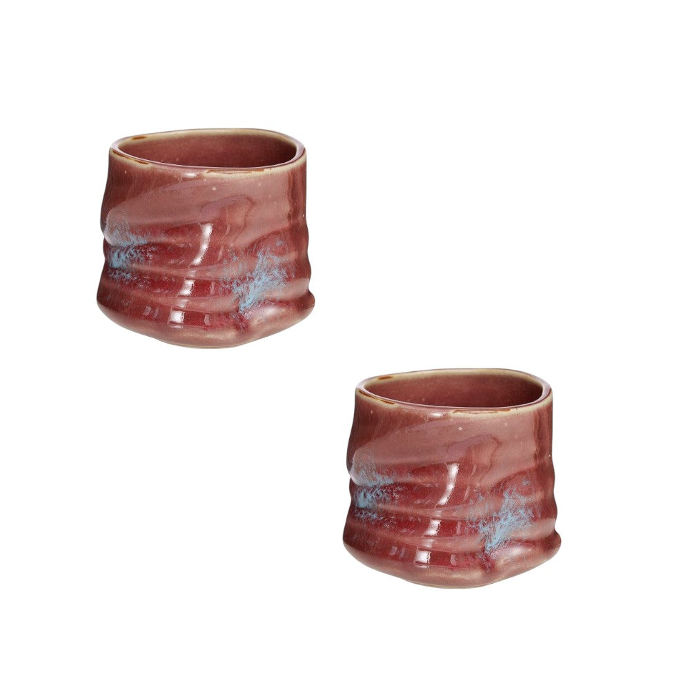 Cana din ceramica în stil japonez, Pictata Color – 220ml