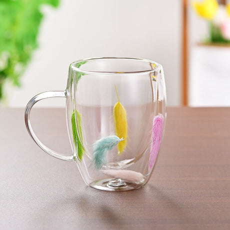 Cana pereti dubli cu Fulgi Colorati in Interior , 340 ml