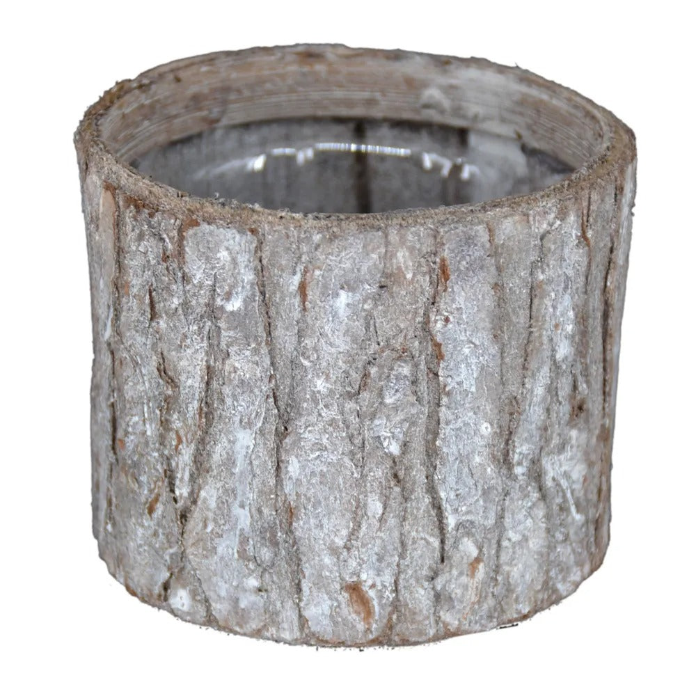 Ghiveci din Coaja de Copac, Maro, 9x9x7 cm