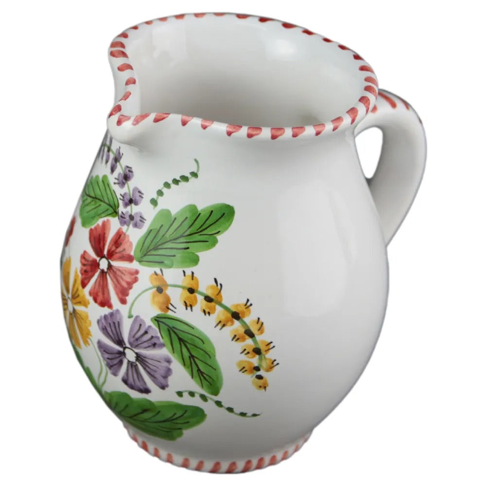 Ulcior decorativ cu flori de camp , Ceramica , 500 ml