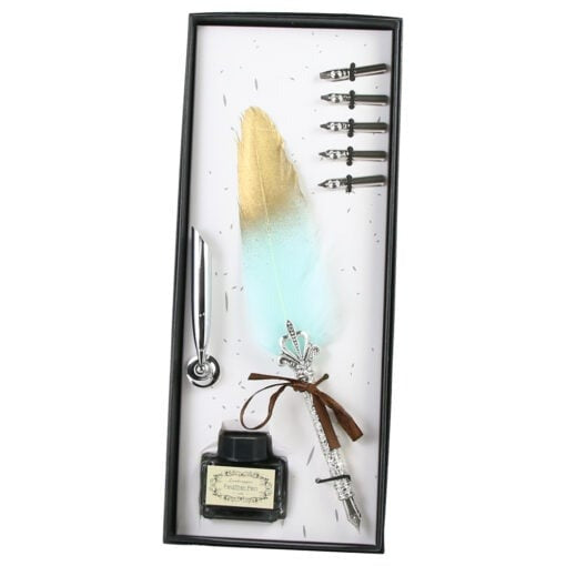 Set Pana de scris Vintage „Enjoy Your Life – 8 piese