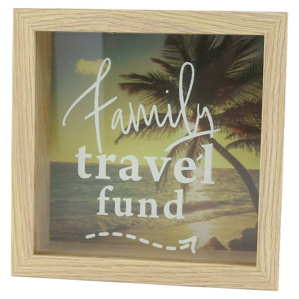 Pusculita din mdf si sticla Family , 15x15x5 CM