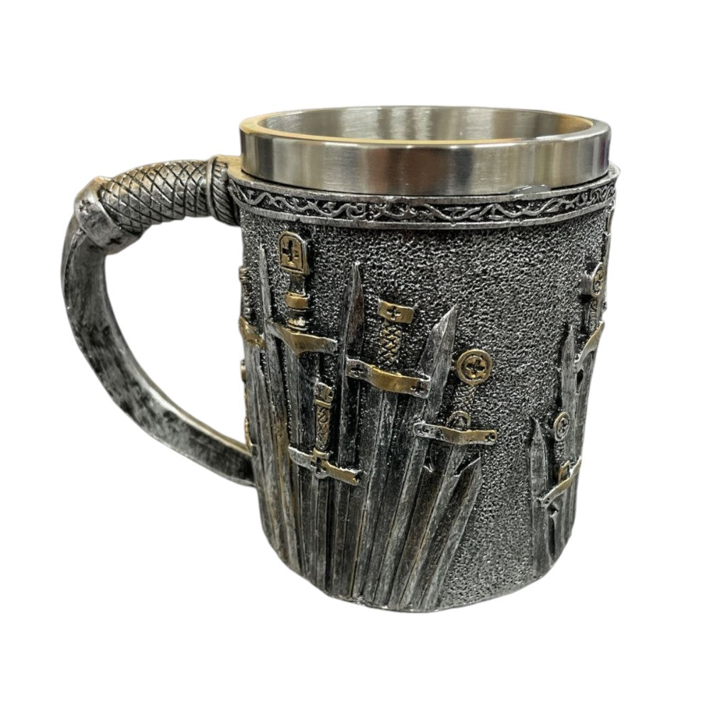 Halba Medievala din Rasina si Inox , cu Pereti Dubli , 500 ml