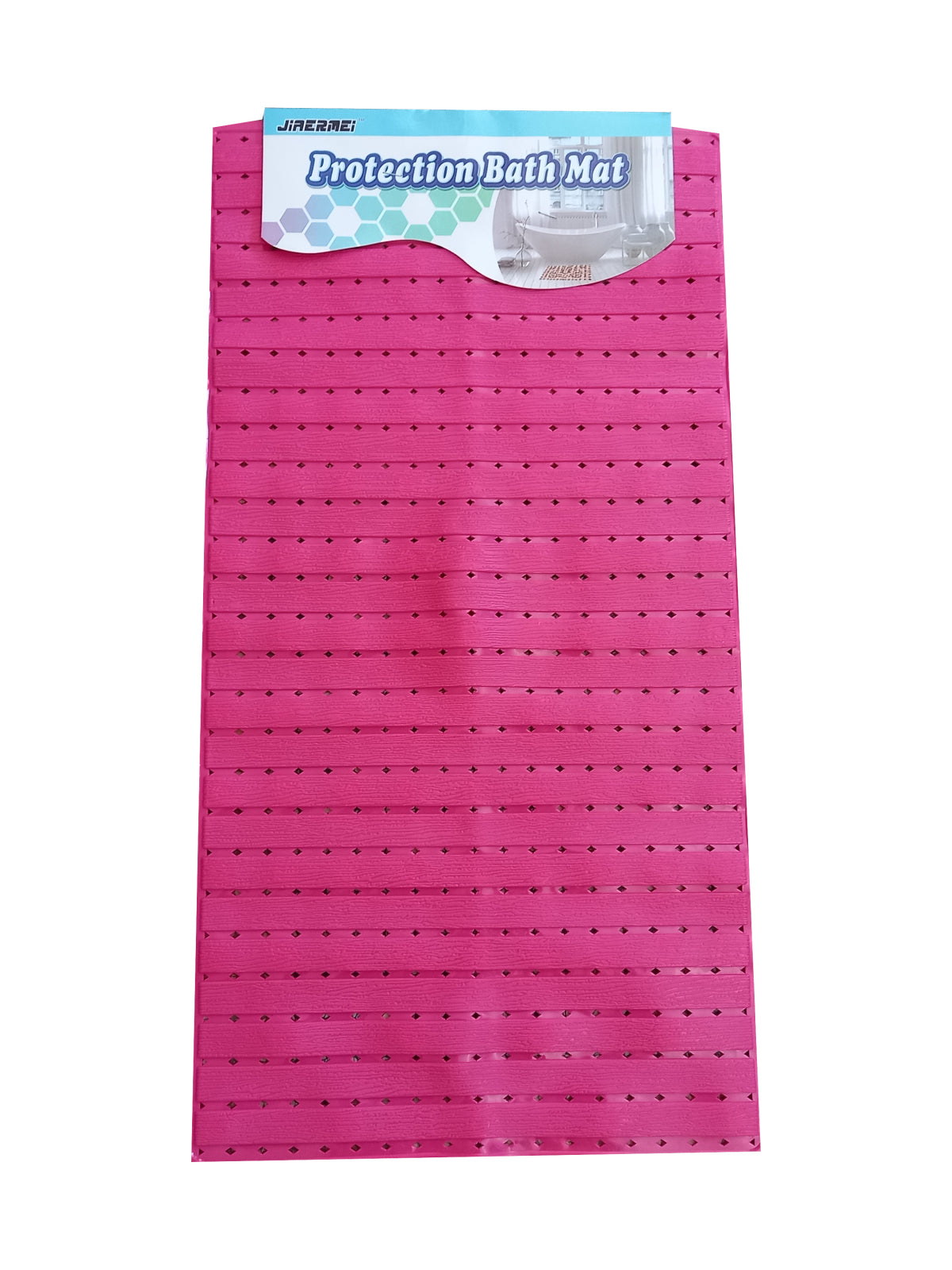 Covor baie Antiaderent cu Ventuze, Plastic, 36x68 cm