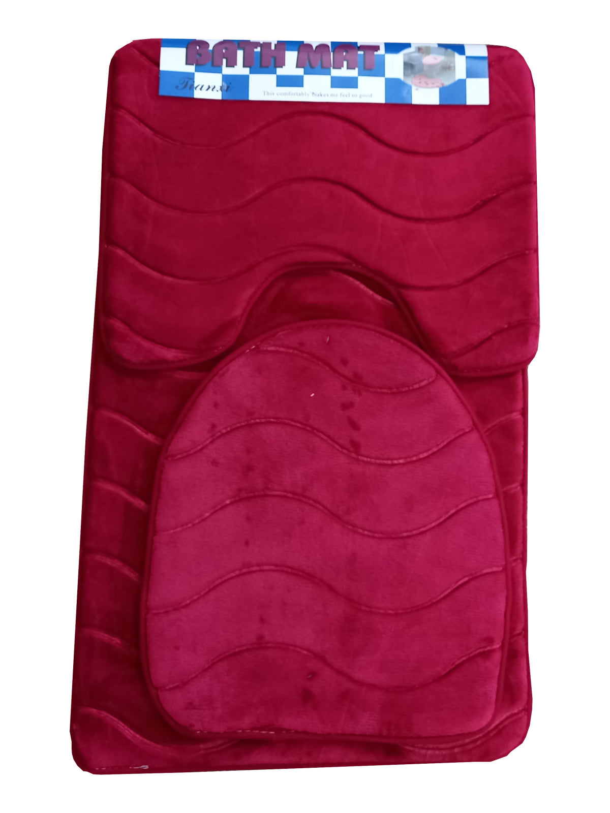 Set 3 covorase pentru baie, Material Textil, 80x50 cm