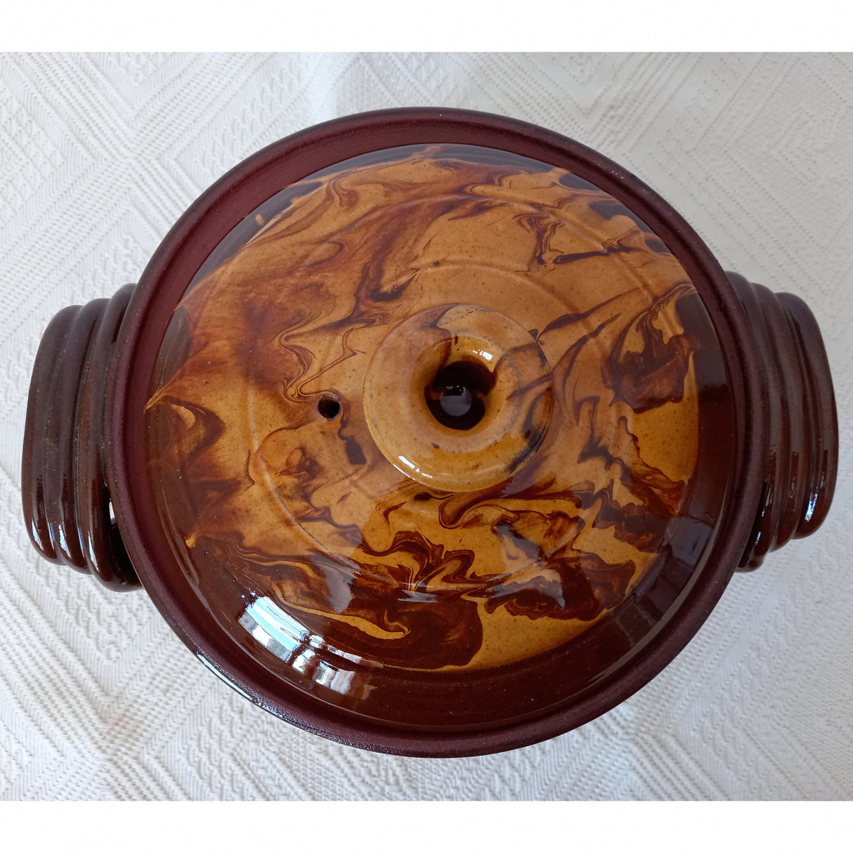 Oala din Lut traditionala pentru Sarmale smaltuita