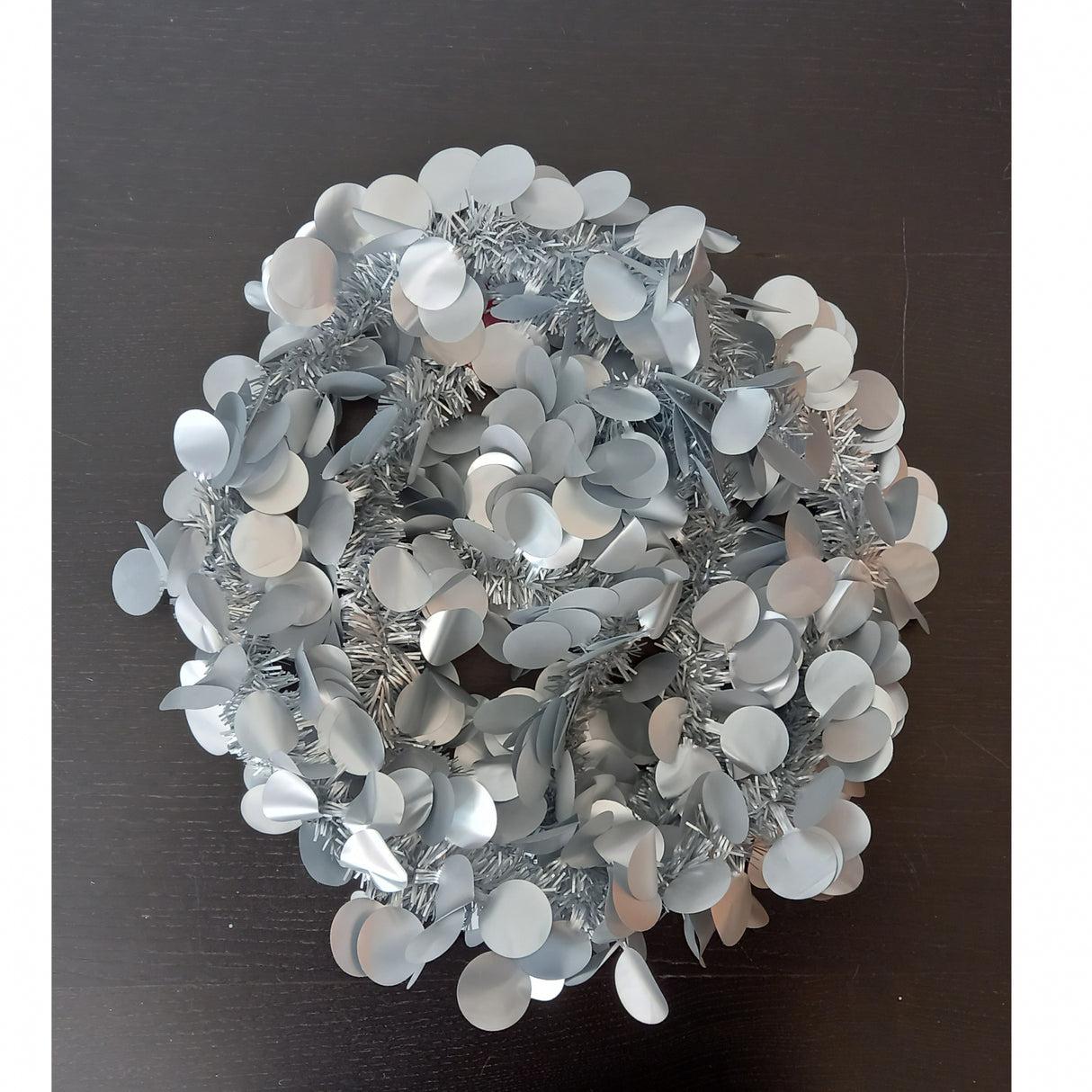 Beteala Craciun, Paiete Rotunde, Argintie, 2 m