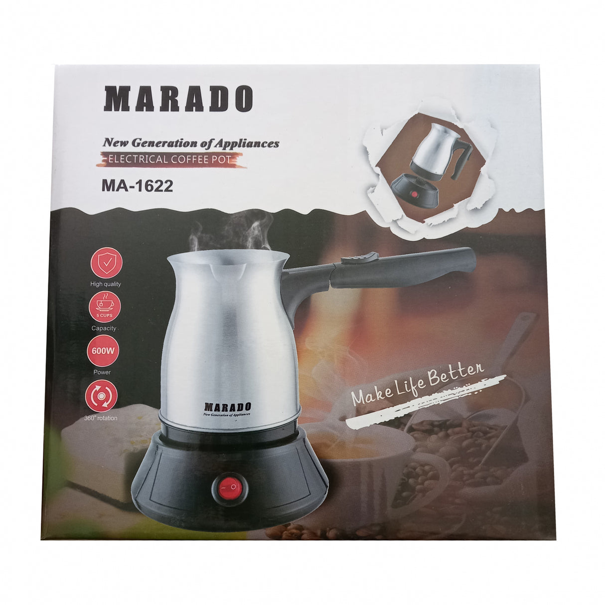 Ibric electric, Inox, 500 ml, 600 W