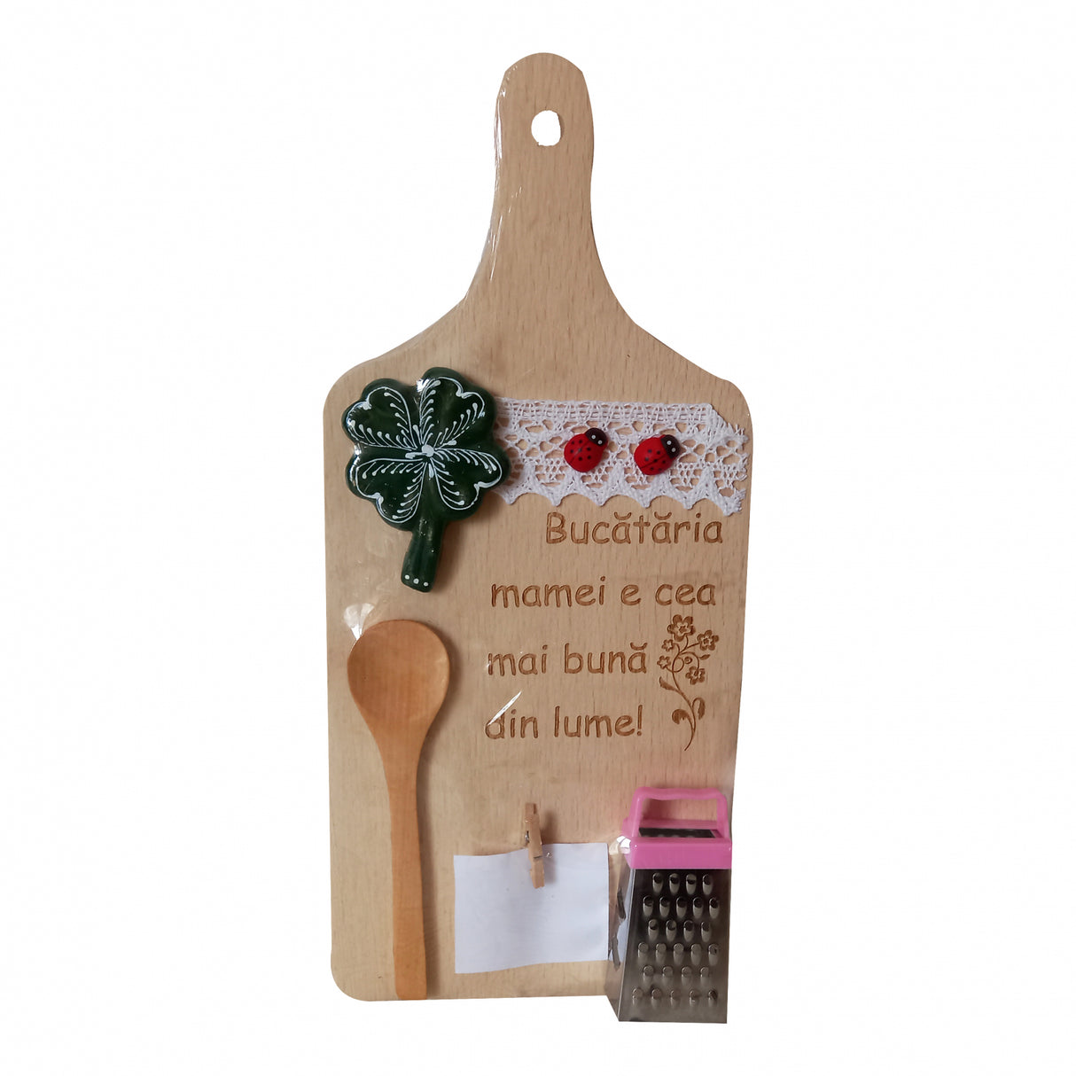 Tocator din lemn personalizat, 31x13 cm