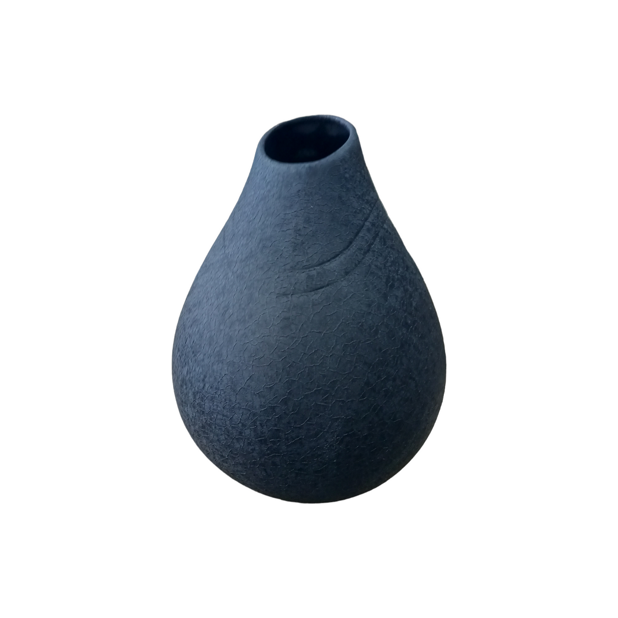 Vaza Decorativa, Ceramica, Forma de Para, Negru Mat, 25x20 cm