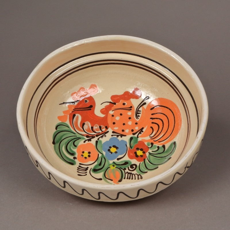 Castron Ceramica , pictat manual , 16*7 cm,800 ml