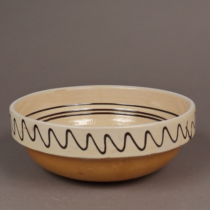 Castron Ceramica , pictat manual , 16*7 cm,800 ml