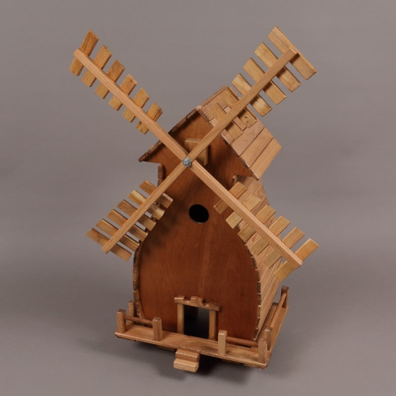 Moara Decorativa de vant din Lemn, 40x30x25 cm