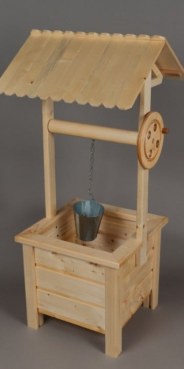 Decoratiune Rustica pentru Gradina, Fantana, Lemn, 90x33x33 cm