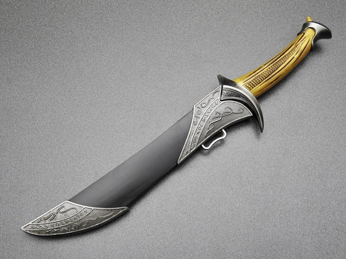 Pumnal Medieval, Maner Corn, 28 cm , 193 g