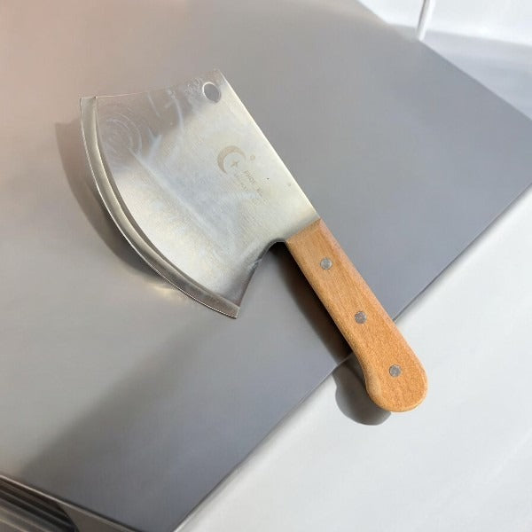 Satar din Otel Inoxidabil cu maner din lemn 32 cm, 580g