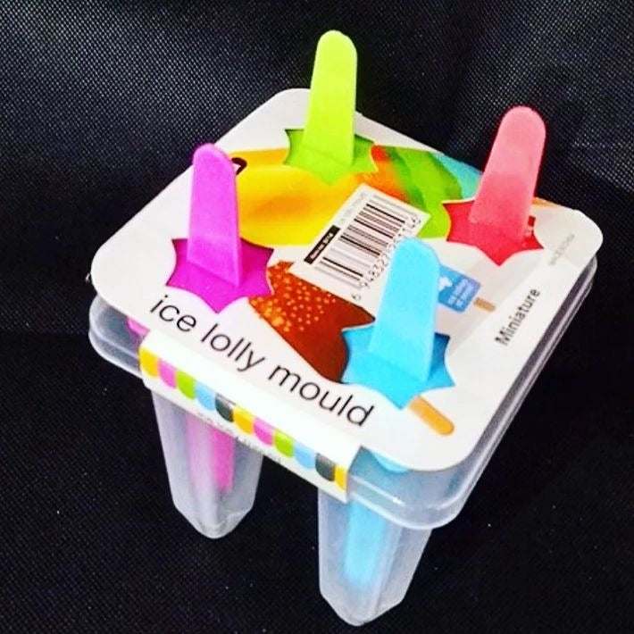 Set 4 forme din plastic, Multicolore, pentru Inghetata