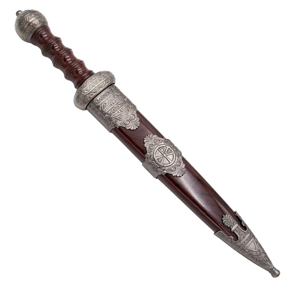 Pumnal Medieval Decorativ, cu Teaca, Inox/Plastic , Cutie Inclusa