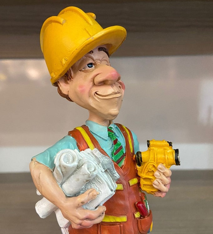 Figurina caricatura amuzanta meserie ,polirasina, 17 cm