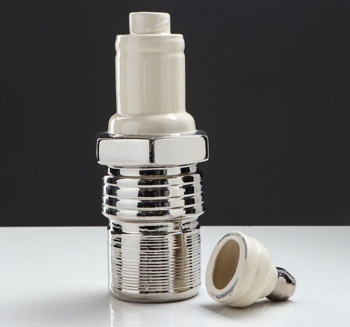 Set servire bautura in forma de Bujie ,ceramica, 1L cu 6 pahare de 75 ml