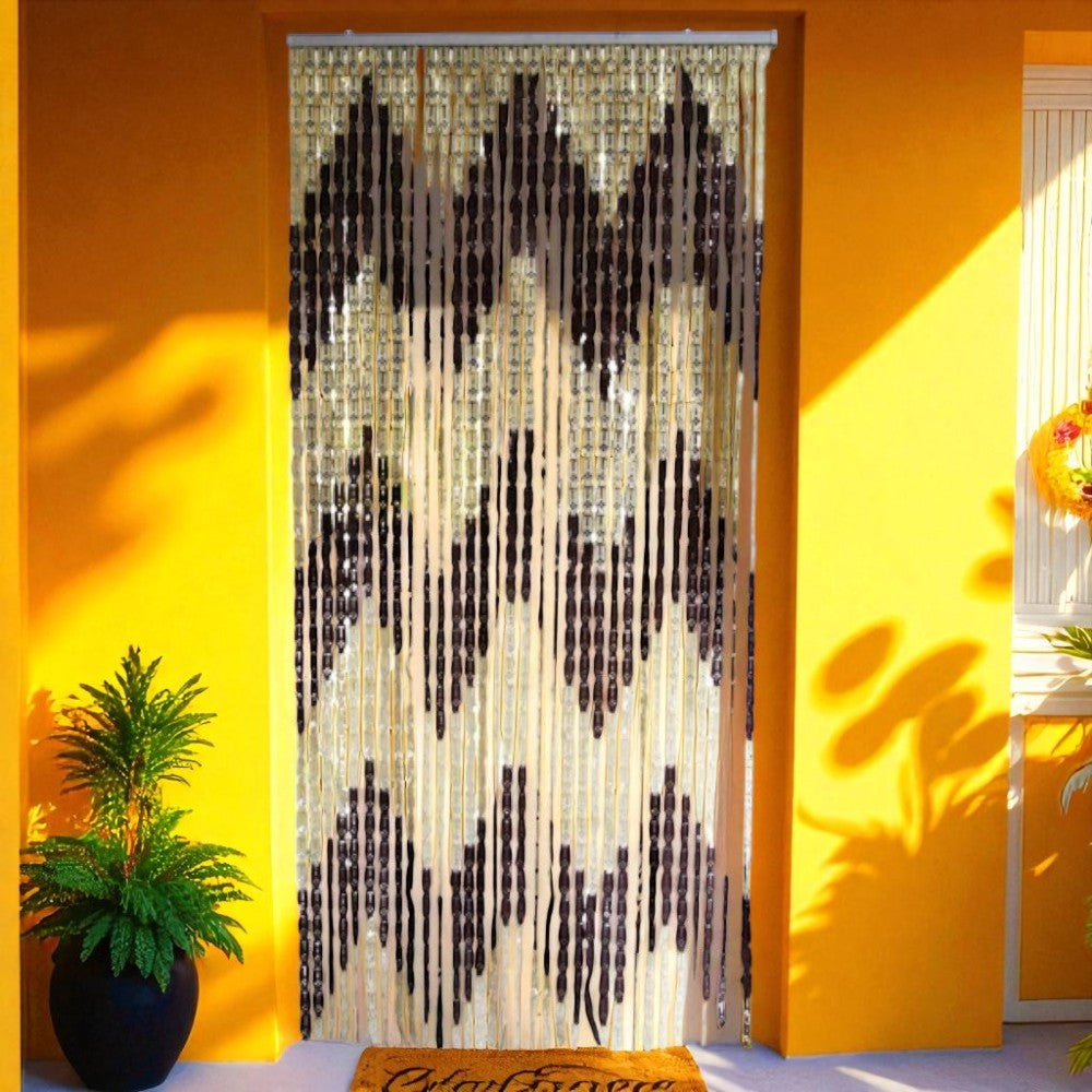 Perdea Muste, Plastic, PVC, cu Bara Perdea Usa Impotriva Insectelor - Inele din Plastic, 200x90 cm