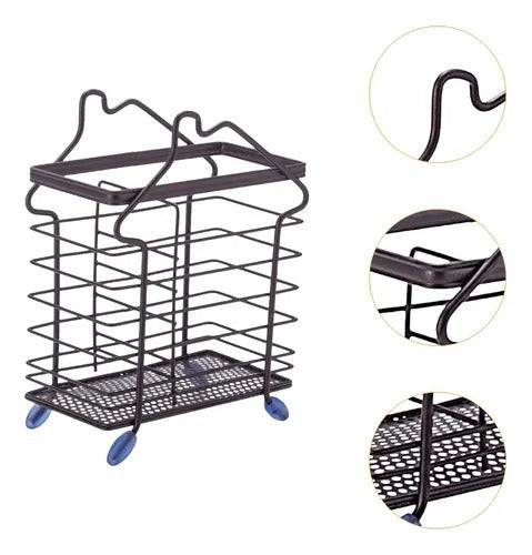 Suport pentru Ustensile de Bucatarie,Metalic - Bronz , 15x20 cm