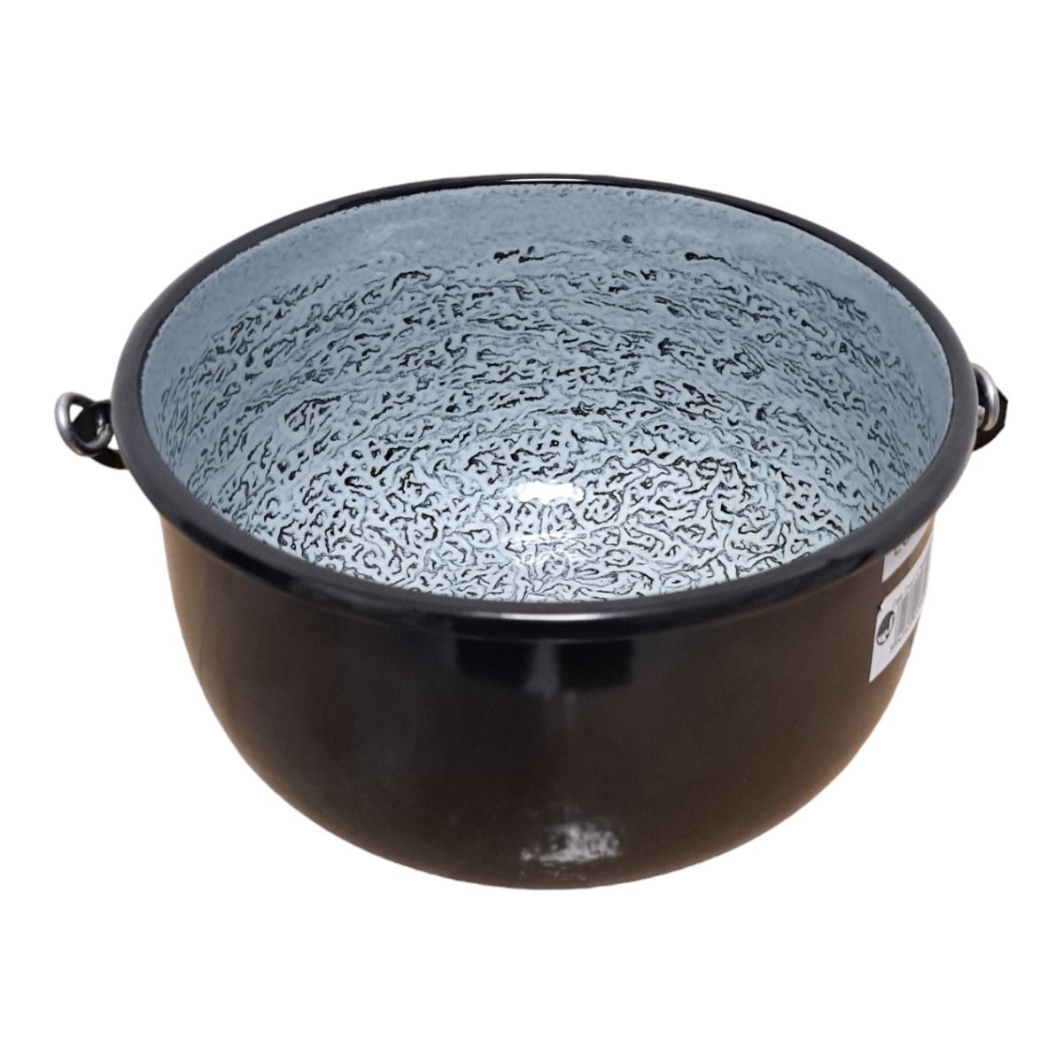 Ceaun Marmorat Negru cu maner Calitatea 1