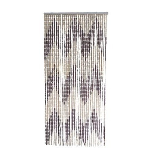 Perdea Muste, Plastic, PVC, cu Bara Perdea Usa Impotriva Insectelor - Inele din Plastic, 200x90 cm