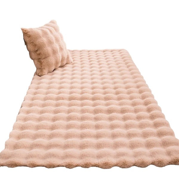 Covor moale si pufos din blana artificial, 120x60 cm