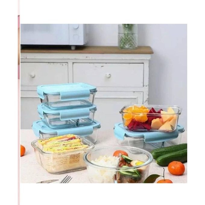 Caserola sticla pentru depozitarea alimentelor cu capac plastic etans