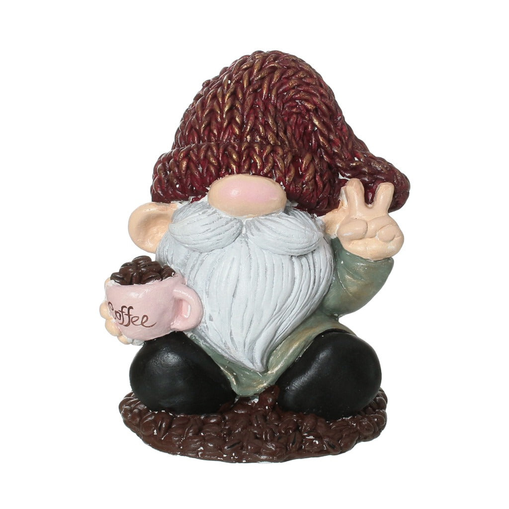 Figurina / Decoratiune pictata manual,rasina, Spiridusi , 20.5 cm