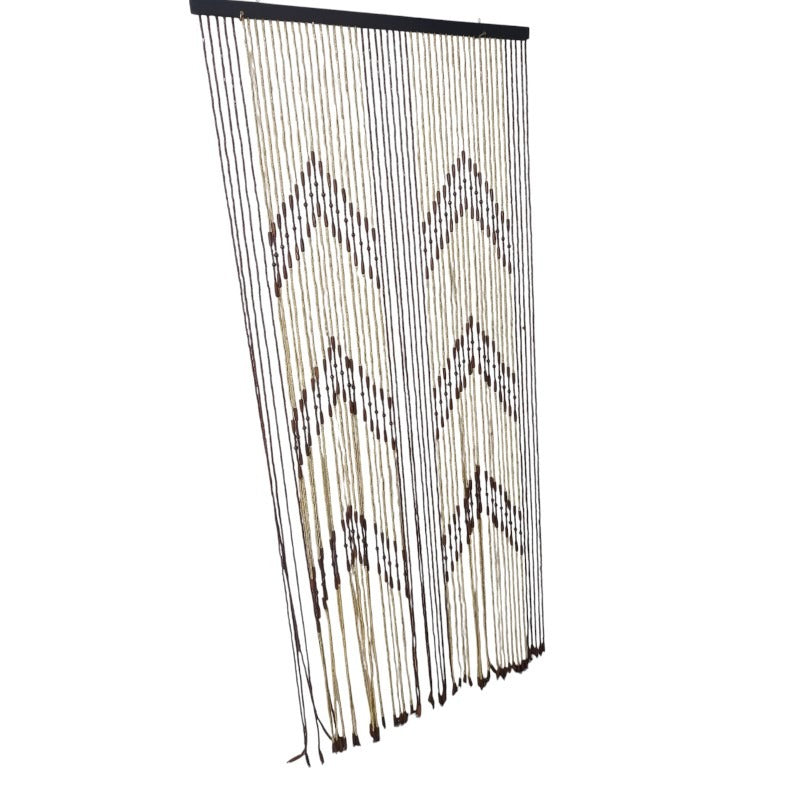 Perdea Usa cu Margele din Lemn , 90x195 cm