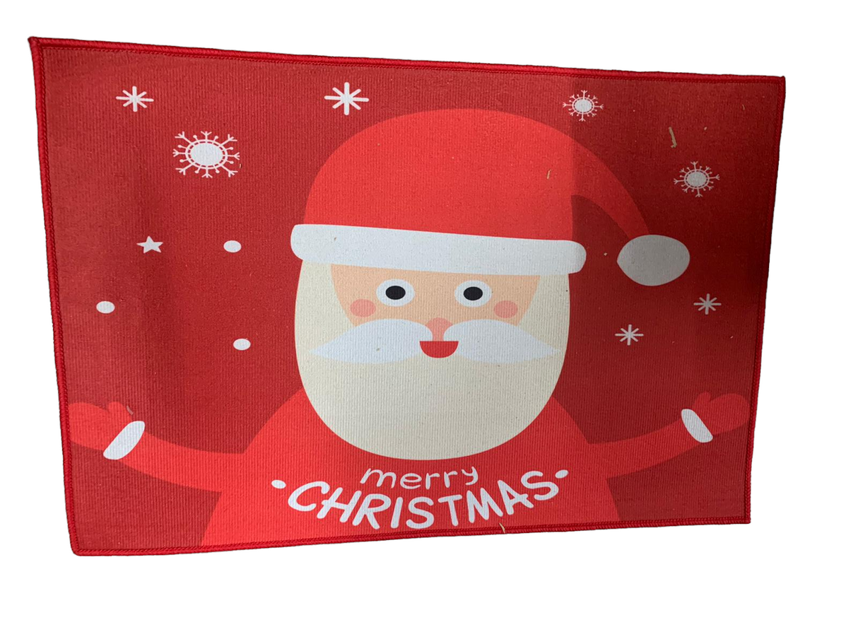 Covoras intrare textil, model Craciun, 58 x 38 cm