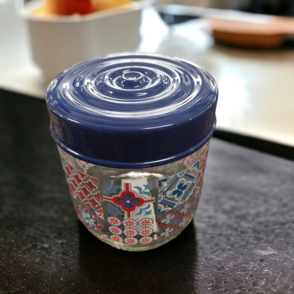 Borcan din Sticla cu Capac de plastic, 425ml