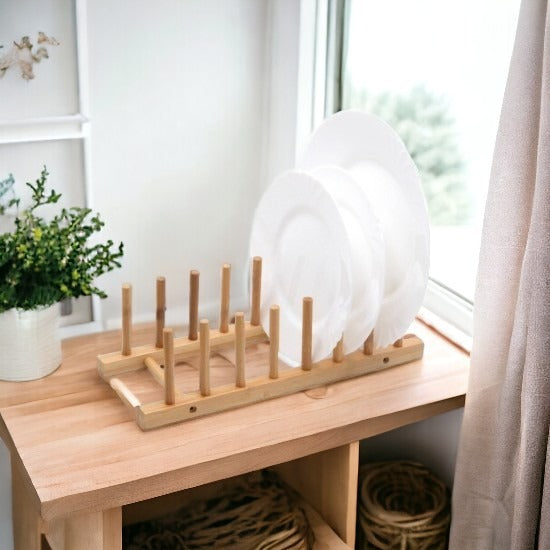 Suport din lemn pentru vase,32x12 cm