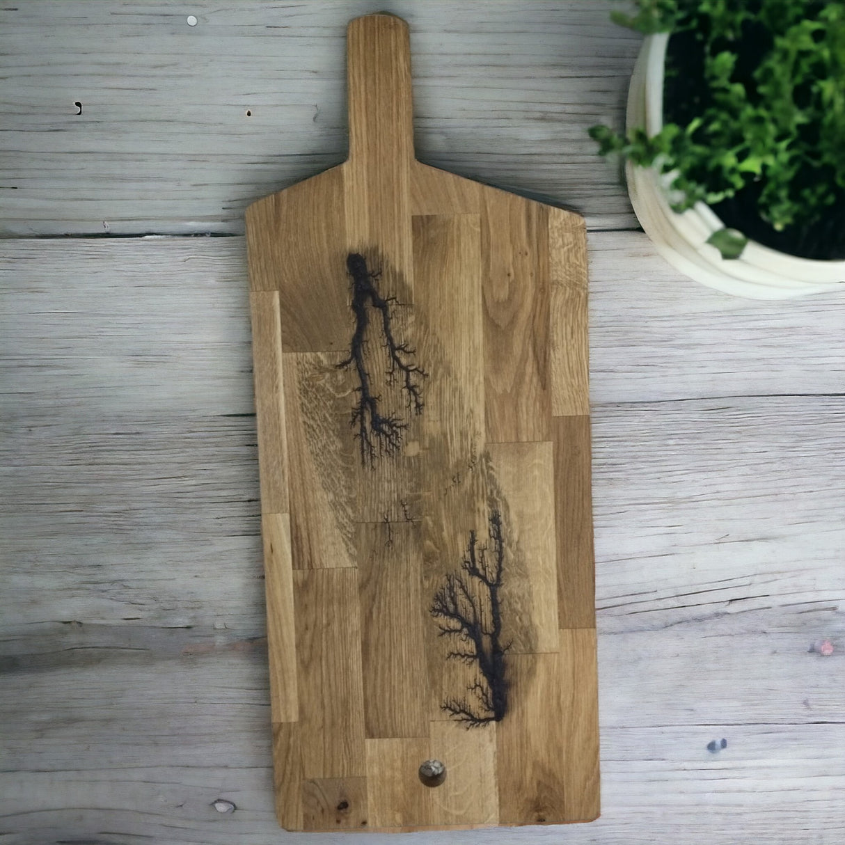 Tocator din Lemn cu Coada, 70x30x2 cm