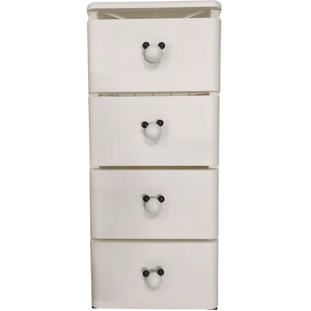 Dulap Modern pentru Depozitare tip Ratan cu 4 Sertare cu Maner , 38 x 40 x 89 cm