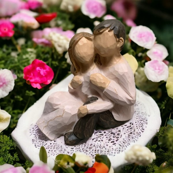 Set 2 Figurine Rasina Indragostiti,10 x 7 cm