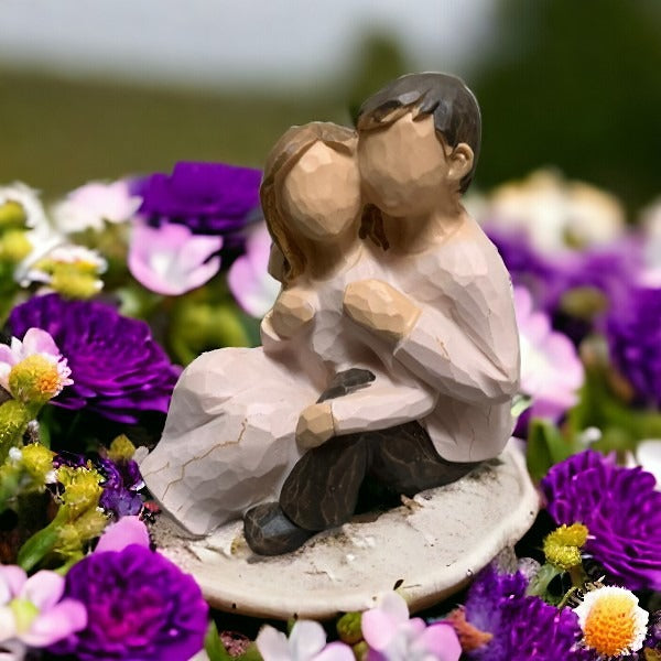 Set 2 Figurine Rasina Indragostiti,10 x 7 cm