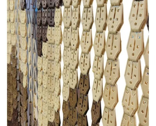 Perdea Muste, Plastic, PVC, cu Bara Perdea Usa Impotriva Insectelor - Inele din Plastic, 200x90 cm