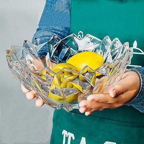 Fructiera tip Bol din Sticla pentru prajituri, torturi, fructe, aperitive, 24 cm