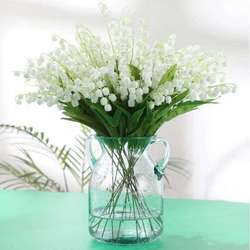 Fir/Buchet 5 floari artificiala – Lacramioare/Margaritar, 35 cm